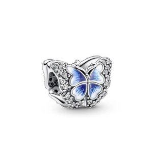Pandora Blue Butterfly Sparkling Charm